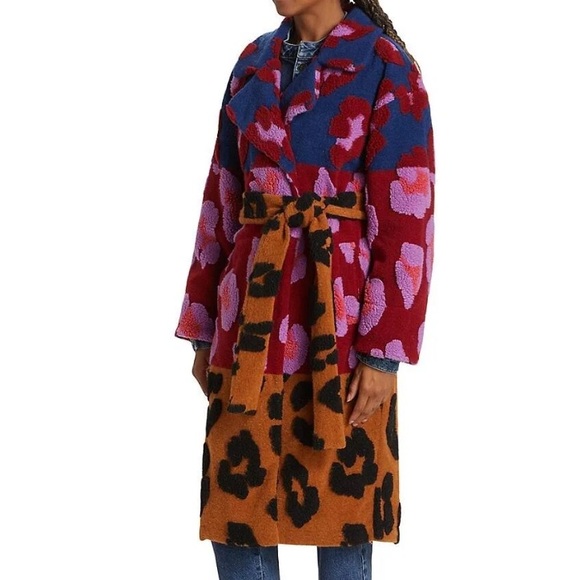 FARM Rio Jackets & Blazers - Farm Rio Mixed Leopard 🐆 Coat - NWT - L